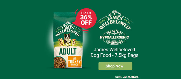 Up To 36% Off James Wellbeloved Dog Food - 7.5kg Bags